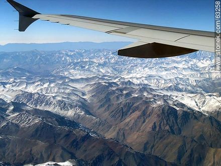 The Andes from the window of an airplane - Chile - Others in SOUTH AMERICA. Photo #63258