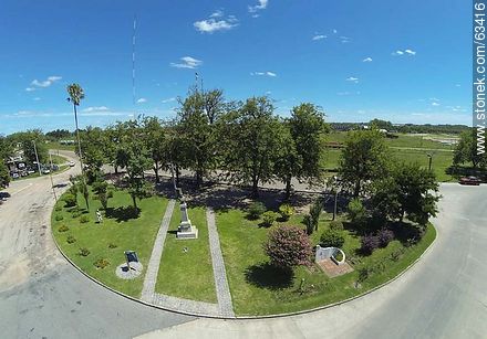 Plaza Rodó. Aerial Photo - Durazno - URUGUAY. Foto No. 63416
