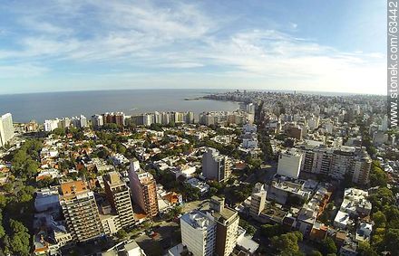 Aerial View of Pocitos. Streets 26 de Marzo and Juan Benito Blanco - Department of Montevideo - URUGUAY. Foto No. 63442