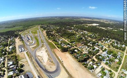 Aerial view of the Autodromo Victor Borrat Fabini in El Pinar - Department of Canelones - URUGUAY. Foto No. 63446