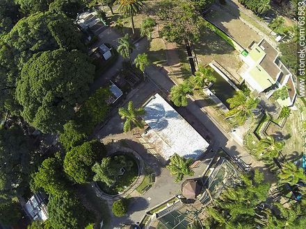 Aerial view of a section of the zoo - Department of Montevideo - URUGUAY. Foto No. 63563