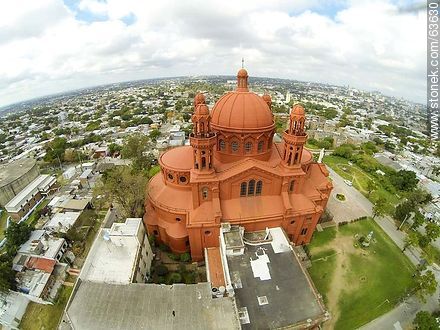Aerial photo of Santuario Nacional del Sagrado Corazón de Jesús - Department of Montevideo - URUGUAY. Photo #63630