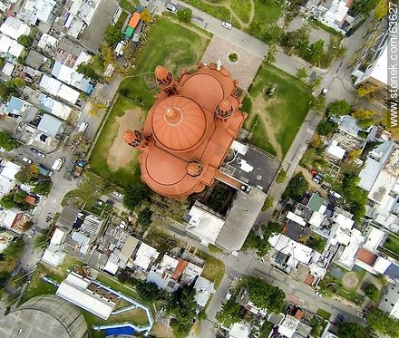 Foto aérea del Santuario Nacional del Sagrado Corazón de Jesús - Departamento de Montevideo - URUGUAY. Foto No. 63627