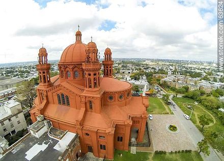 Foto aérea del Santuario Nacional del Sagrado Corazón de Jesús - Departamento de Montevideo - URUGUAY. Foto No. 63624