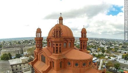 Foto aérea del Santuario Nacional del Sagrado Corazón de Jesús - Departamento de Montevideo - URUGUAY. Foto No. 63622