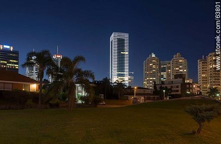 Armenia Square and towers of the quarter of Buceo - Department of Montevideo - URUGUAY. Foto No. 63801