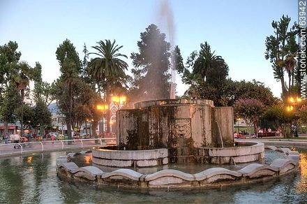 Plaza de Armas de Quillota al atardecer - Chile - Otros AMÉRICA del SUR. Foto No. 63942