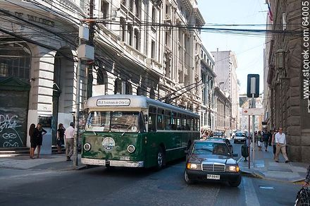 Trolleybus on the street Prat - Chile - Others in SOUTH AMERICA. Photo #64005