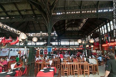 Restaurante en el Mercado Central de Santiago - Chile - Otros AMÉRICA del SUR. Foto No. 64242