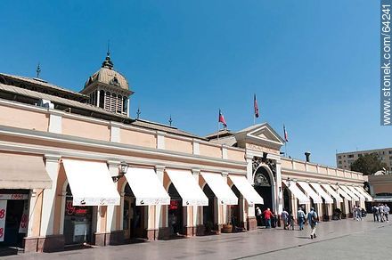 Facade of the Central Market in Santiago - Chile - Others in SOUTH AMERICA. Photo #64241