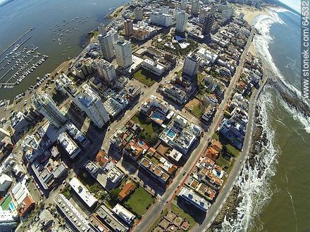 Blocks of the Peninsula seen from above - Punta del Este and its near resorts - URUGUAY. Photo #64532