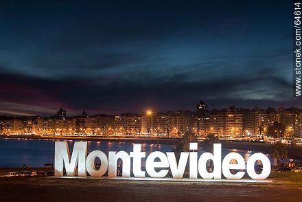 Letters of the word Montevideo - Department of Montevideo - URUGUAY. Foto No. 64614