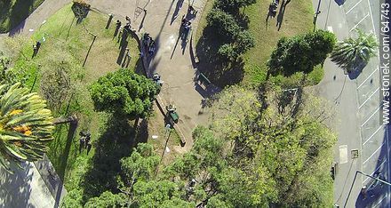 Aerial View of the Plaza Varela - Department of Montevideo - URUGUAY. Foto No. 64743