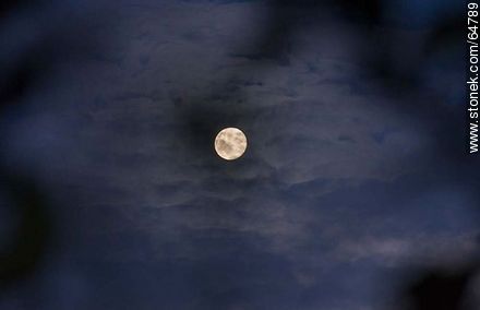 Full moon in the clouds -  - MORE IMAGES. Photo #64789