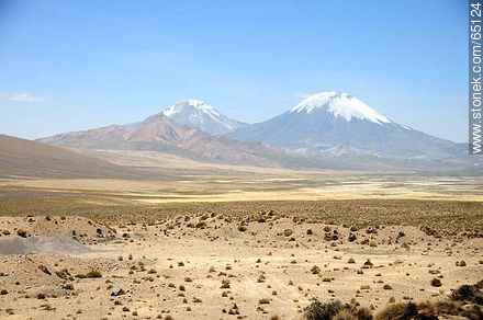 Nevados de Payachatas. Volcanoes and Parinacota Pomerape - Chile - Others in SOUTH AMERICA. Photo #65124