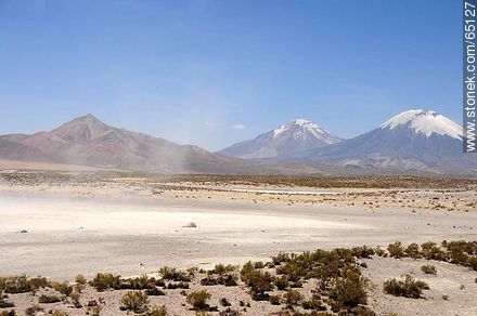 Nevados de Payachatas. Volcanoes and Parinacota Pomerape - Chile - Others in SOUTH AMERICA. Photo #65127