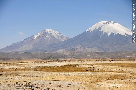 Nevados de Payachatas. Volcanoes and Parinacota Pomerape - Chile - Others in SOUTH AMERICA. Photo #65129