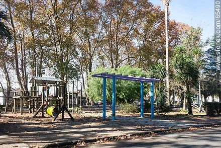 Playground in a square - Department of Colonia - URUGUAY. Foto No. 65490