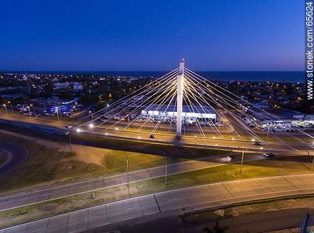 Aerial view of the Bridge of the Americas - Department of Canelones - URUGUAY. Photo #65624