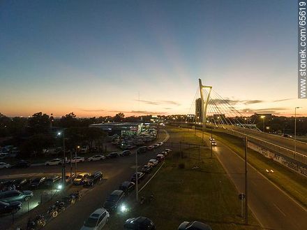 Aerial view of the Bridge of the Americas - Department of Canelones - URUGUAY. Photo #65619