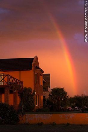 Rainbow at dusk - Department of Maldonado - URUGUAY. Photo #65727