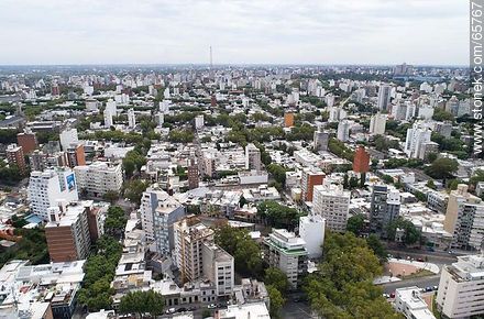 Aerial view of Bulevar España and Acevedo Díaz street - Department of Montevideo - URUGUAY. Foto No. 65767