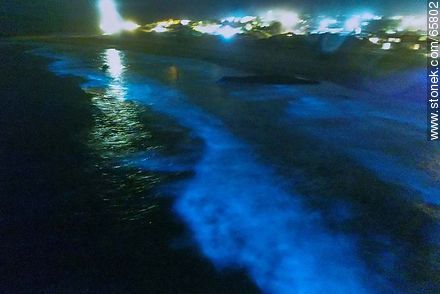 Foto aérea de noctilucas en el mar de José Ignacio - Punta del Este y balnearios cercanos - URUGUAY. Foto No. 65802