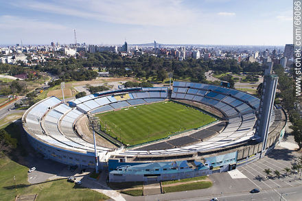 Aerial photo of Centenario Stadium towards Cerro - Department of Montevideo - URUGUAY. Foto No. 66066