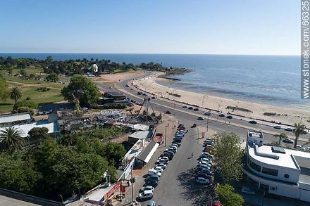 Vista aérea del área de juegos del Parque Rodó - Departamento de Montevideo - URUGUAY. Foto No. 66325