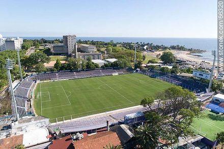 Aerial view of the Luis Franzini Stadium - Department of Montevideo - URUGUAY. Photo #66320