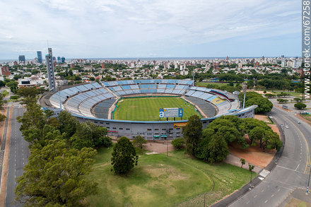 Aerial view of Centenario Stadium in Batlle Park - Department of Montevideo - URUGUAY. Photo #67258
