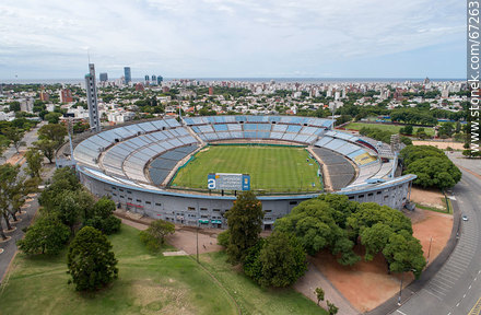 Vista aérea del Estadio Centenario en el Parque Batlle - Departamento de Montevideo - URUGUAY. Foto No. 67263