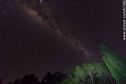 La Vía Láctea desde el reloj solar - Departamento de Lavalleja - URUGUAY. Foto No. 67345