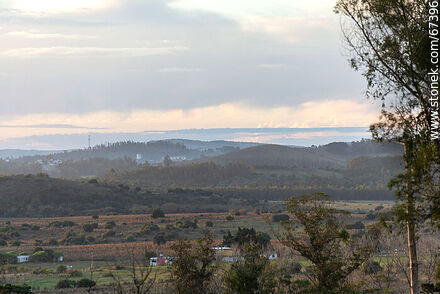 Vista desde el Mirador al atardecer - Departamento de Lavalleja - URUGUAY. Foto No. 67396