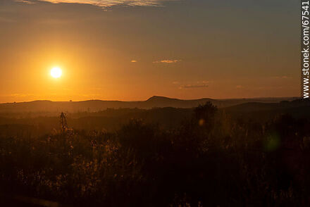 Setting sun in the countryside - Lavalleja - URUGUAY. Photo #67541
