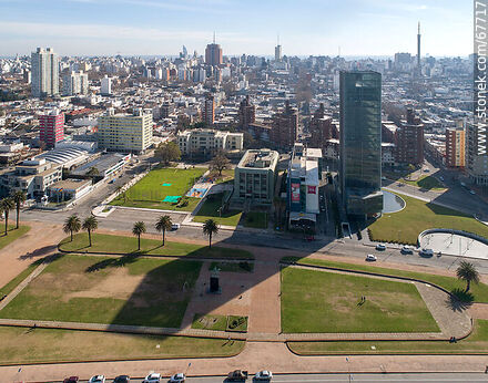 Aerial view of La Cumparsita Street - Department of Montevideo - URUGUAY. Photo #67717