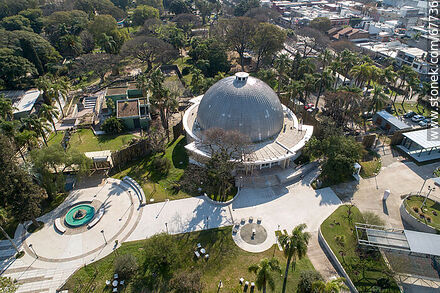 Aerial view of the Municipal Planetarium in Villa Dolores Park - Department of Montevideo - URUGUAY. Photo #67736