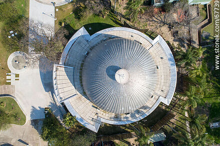 Aerial view of the Municipal Planetarium in Villa Dolores Park - Department of Montevideo - URUGUAY. Photo #67739
