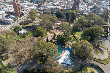 Vista aérea del Zoológico Municipal de Villa Dolores - Departamento de Montevideo - URUGUAY. Foto No. 67744