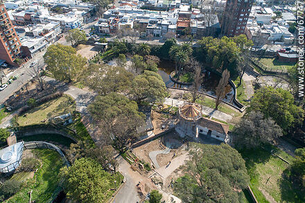 Vista aérea del Zoológico Municipal de Villa Dolores - Departamento de Montevideo - URUGUAY. Foto No. 67747
