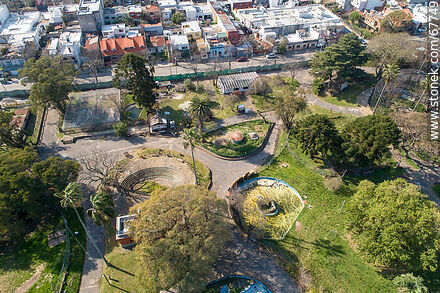 Vista aérea del Zoológico Municipal de Villa Dolores - Departamento de Montevideo - URUGUAY. Foto No. 67749