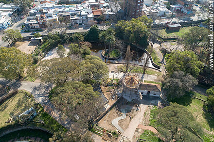 Vista aérea del Zoológico Municipal de Villa Dolores - Departamento de Montevideo - URUGUAY. Foto No. 67753