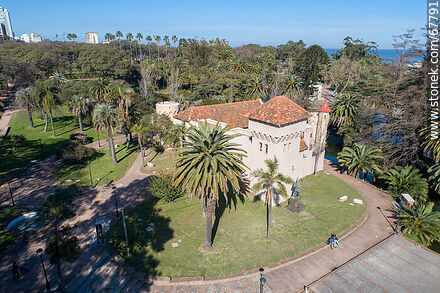 Aerial view of the castle - Department of Montevideo - URUGUAY. Photo #67791
