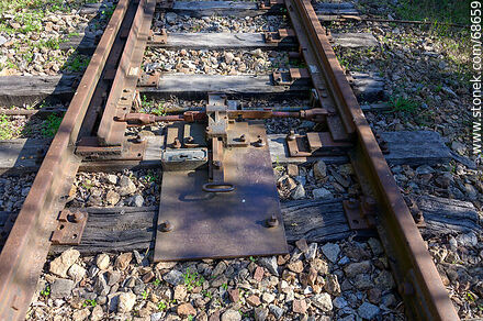Change of railway - Department of Canelones - URUGUAY. Photo #68659