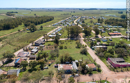 Vista aérea de Blanquillo en ruta 43 - Departamento de Durazno - URUGUAY. Foto No. 68943