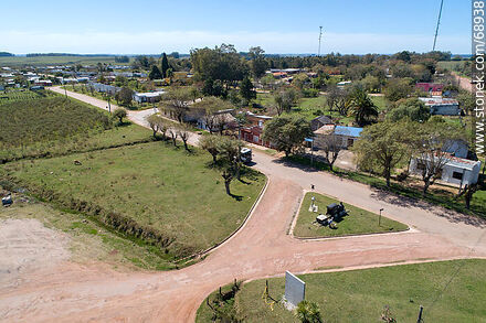 Vista aérea de Blanquillo en ruta 43 - Departamento de Durazno - URUGUAY. Foto No. 68938
