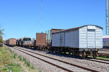 Vagones de carga de AFE - Departamento de Tacuarembó - URUGUAY. Foto No. 69689