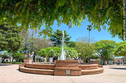 Tala Square. Fountain - Department of Canelones - URUGUAY. Photo #70403