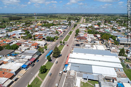 Vista aérea de la ruta 7 - Departamento de Canelones - URUGUAY. Foto No. 70473