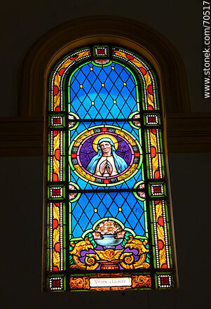 Stained glass of the church - Department of Canelones - URUGUAY. Photo #70517
